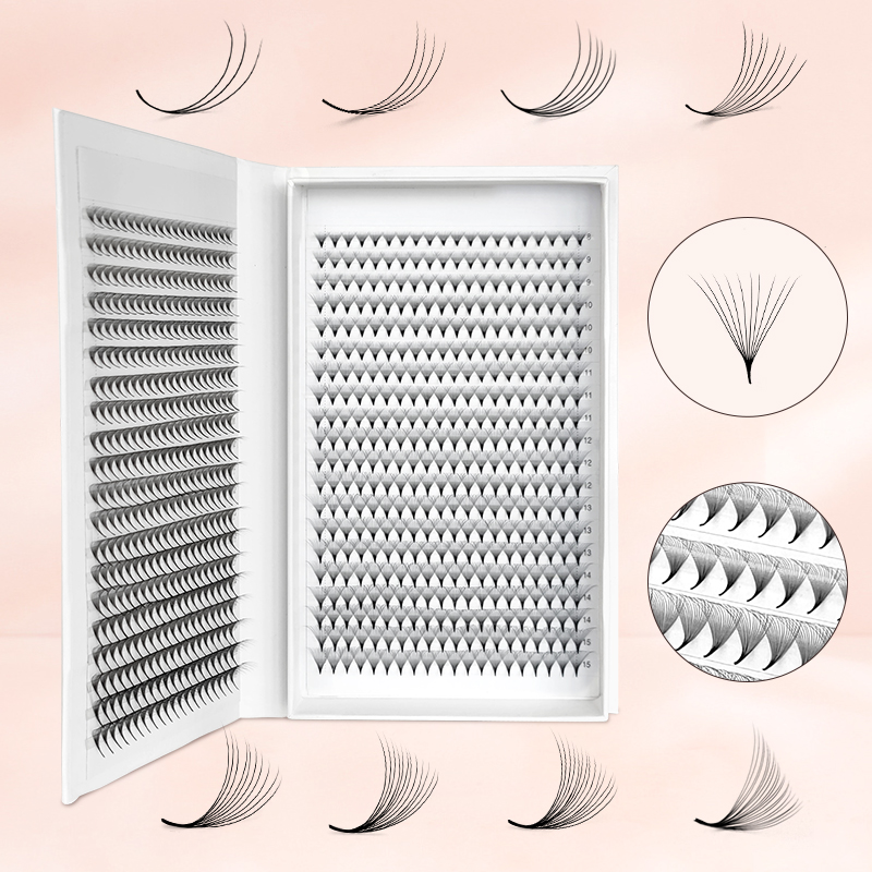 Eyelash Extension Human Hair - 800/1600 Premade Volume Lash Fans Pointy