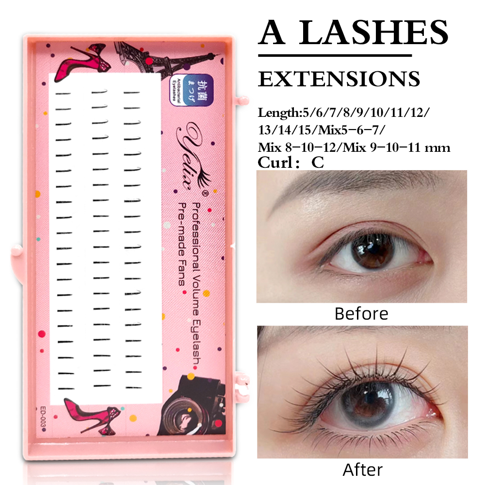 Yelix Natural Soft Individual  - đánh giá và giá Eyelash Extension Look