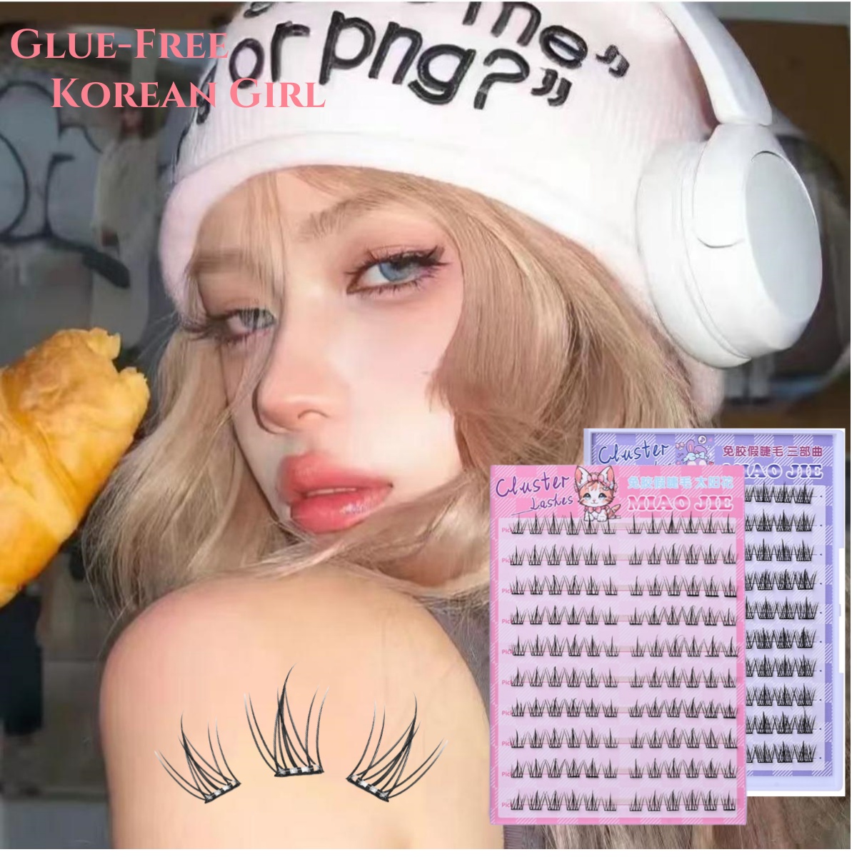 MIAOJIE No-Glue False Eyelashe - đánh giá và giá Eyelash Extension Human Hair