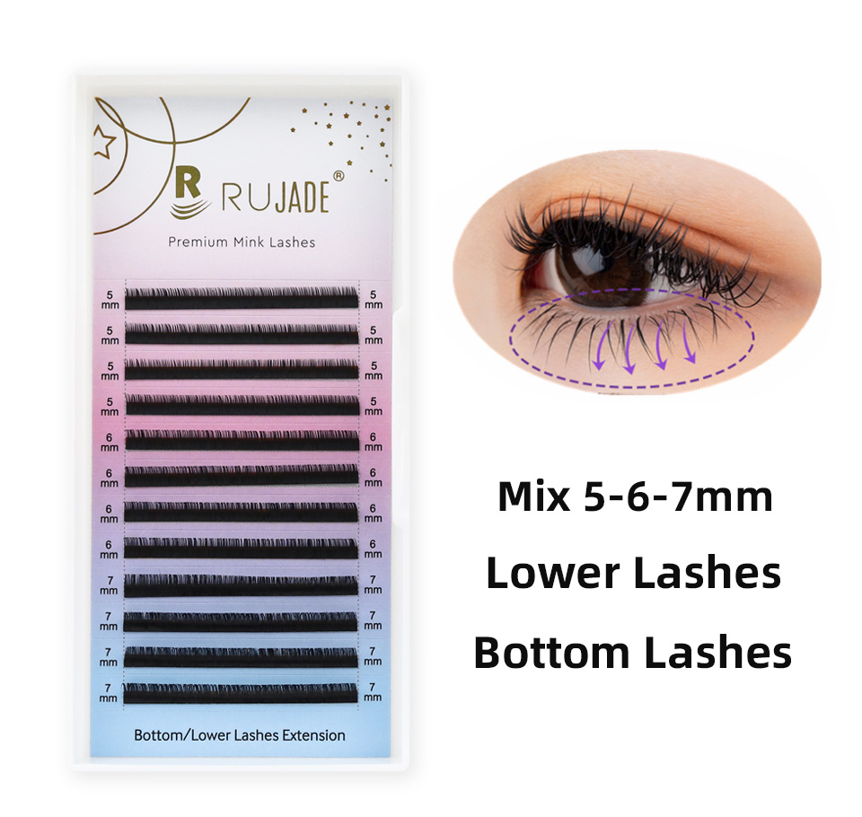 Dưới Làn Mi Pha 5 6 7Mm Dưới L - đánh giá và giá Eyelash Extension Human Hair