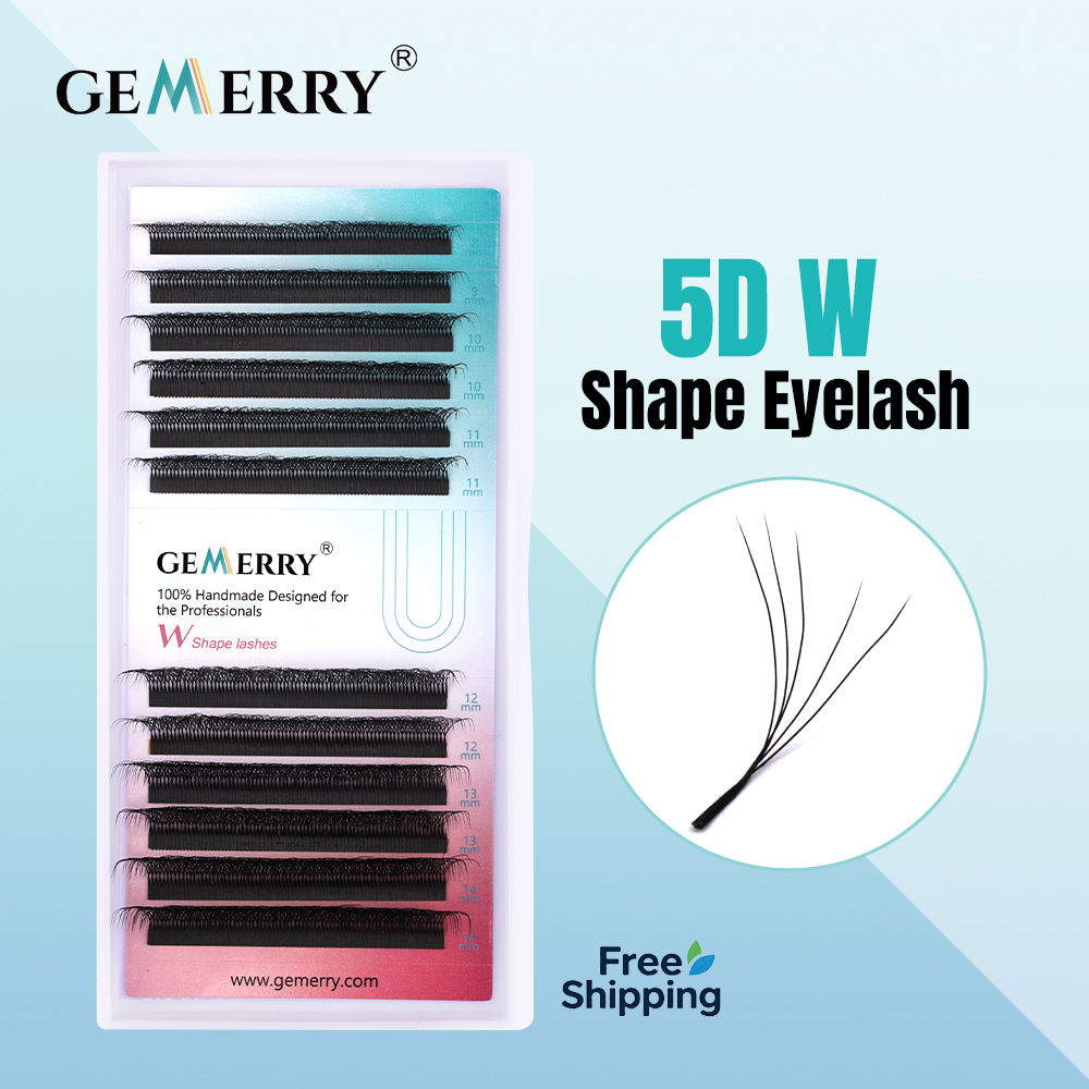 GEMERRY 5D W Shape Eyelash Ext - đánh giá và giá Eyelash Extension Human Hair